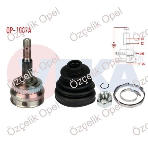 Opel Vectra B Vectra A Dış Aks Kafası Veka Marka