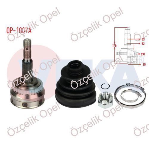 Opel Vectra B Vectra A Dış Aks Kafası Veka Marka