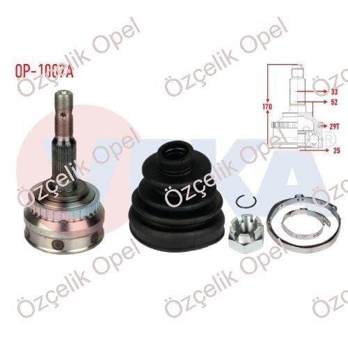 Opel Vectra B Vectra A Dış Aks Kafası Veka Marka