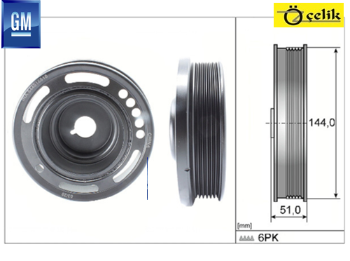 Chevrolet Cruze Krank Kasnağı Wonder Marka A16XER A16LET Astra J İnsignia