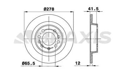 Opel Vectra C Arka Fren Disk Takımı Braxis Marka