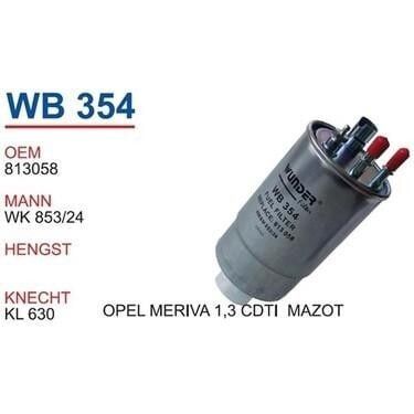 Opel Meriva 1.3 Mazot Filtresi Wunder Marka
