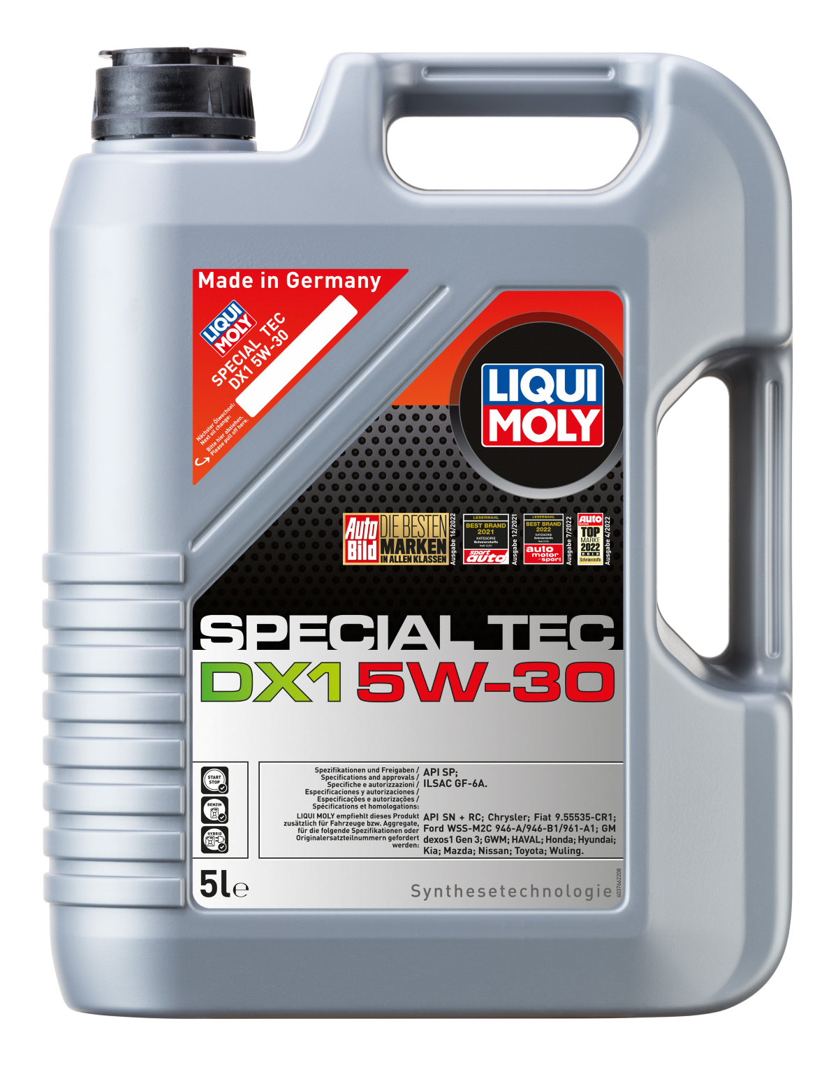 Motor Yağı 5W30 Special Tec 5 Lt DX1 Gen2 LiQuimoly Marka