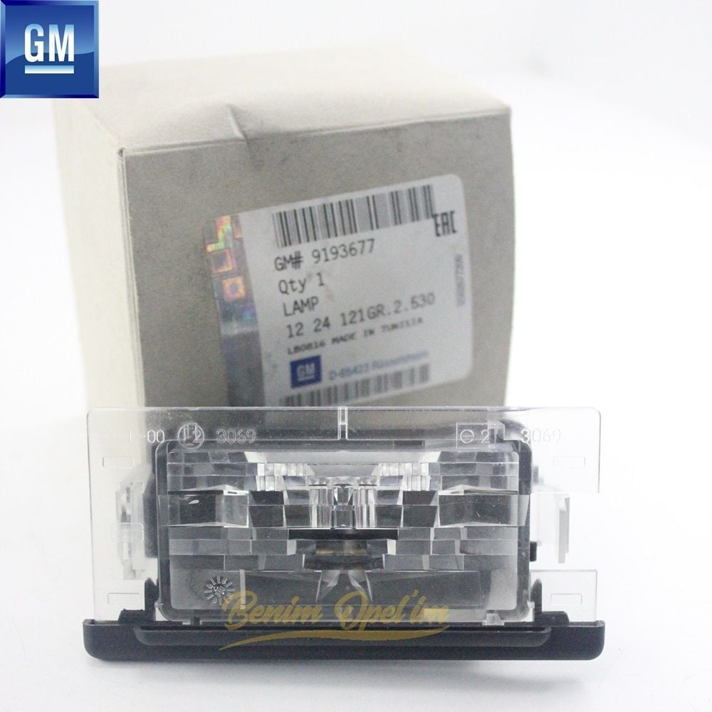 Opel Omega B Plaka Lambası GM Marka