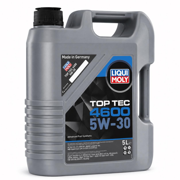 3’lü Motor Bakım Seti - Liqui Moly Top Tec 4600 5W‑30 5 L + Cera Tec 300 ml + Engine Flush Plus 300 ml