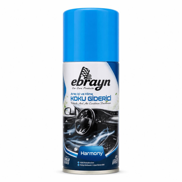Araç İçi ve Klima Koku Giderici - Parfümlü Sprey Klima Bombası Harmony 150 ml - Universal