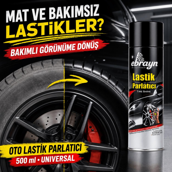 Oto Lastik ve Tampon Parlatıcı Sprey 500 ml - Universal