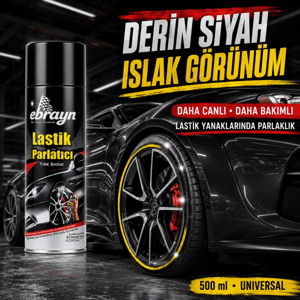 Oto Lastik ve Tampon Parlatıcı Sprey 500 ml - Universal
