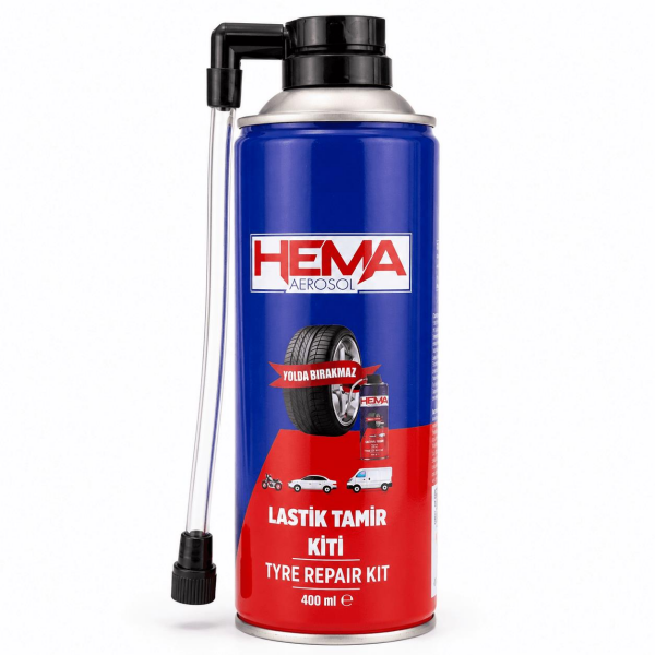 Oto Lastik Tamir Kiti - Universal Büyük Boy 400 ML