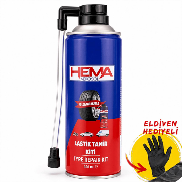 Oto Lastik Tamir Kiti - Universal Büyük Boy 400 ML